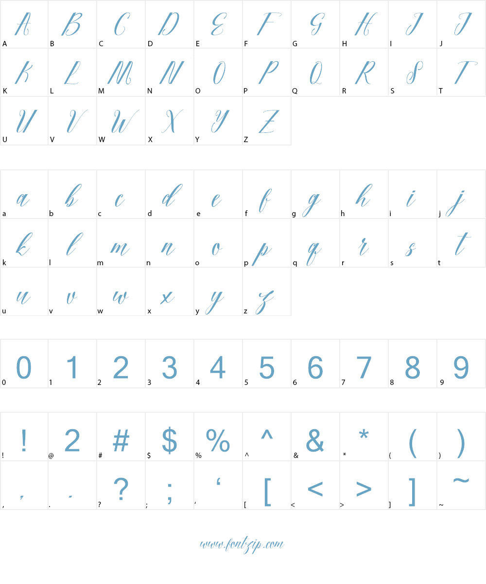 Fadhil free Font Character